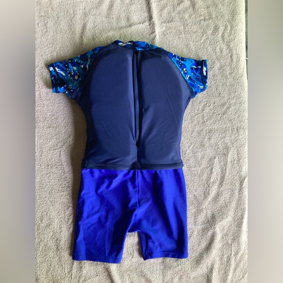 Speedo Kids Blue Swim Suit - Built in Life Jacket - Picture 5 of 5